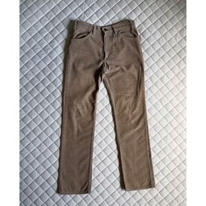 VTG 80s Levis Khaki Corduroy‎ Tan Pants White Levis Tab Sz 31x32 Classic Western